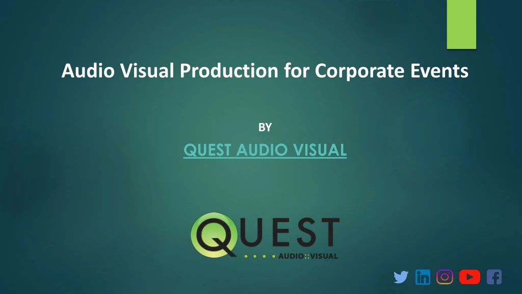 audio visual production for corporate events