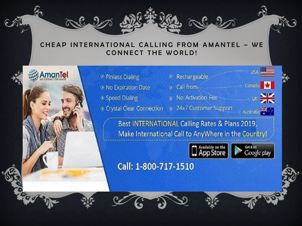 cheap international calling from amantel we connect the world