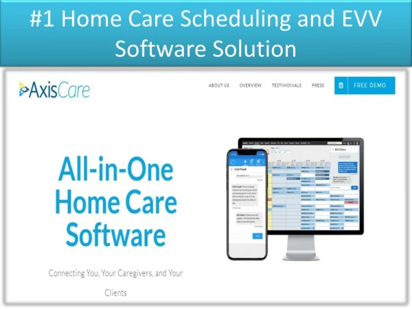 1 home care scheduling and evv software solution