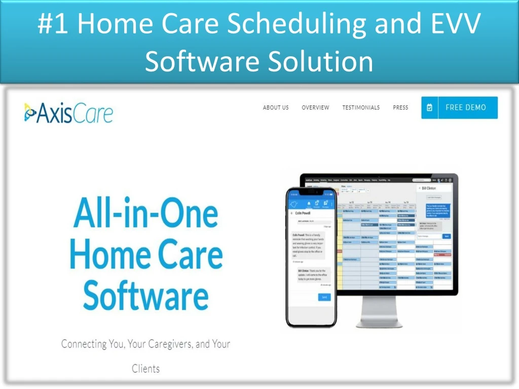 1 home care scheduling and evv software solution