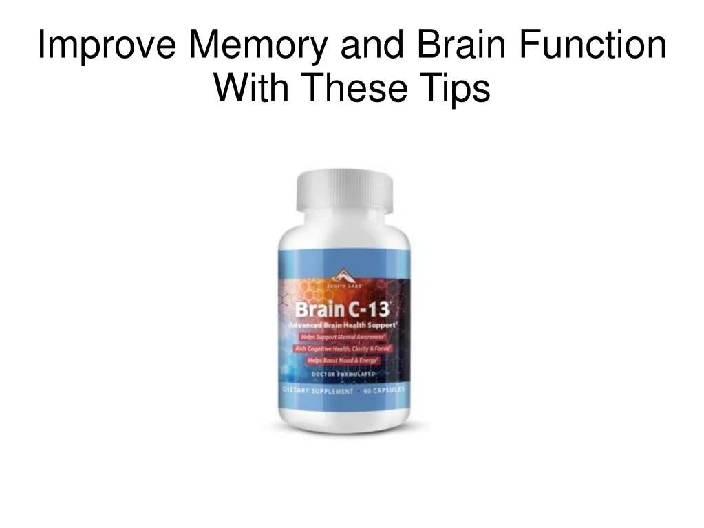 improve memory and brain function with these tips