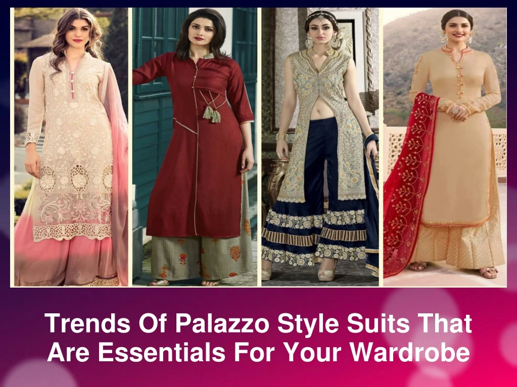 trends of palazzo style suits that are essentials for your wardrobe