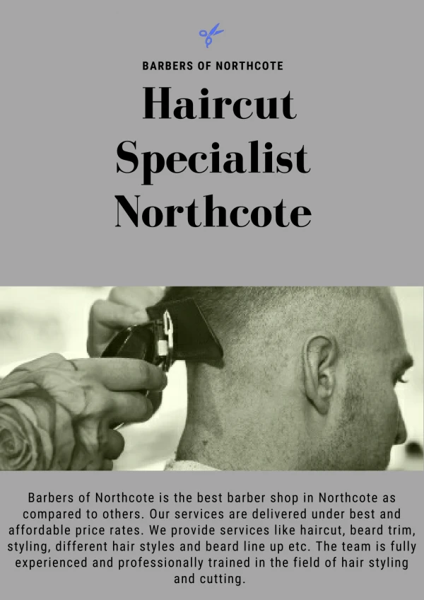 Expert Haircut Specialist In Northcote