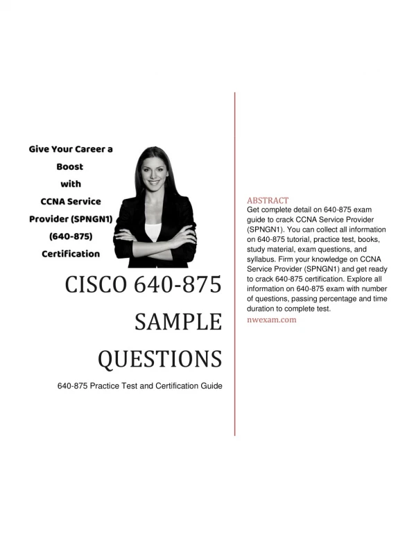 abstract get complete detail on 640 875 exam