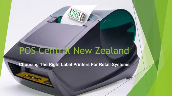Choosing The Right Label Printers For Retail Systems