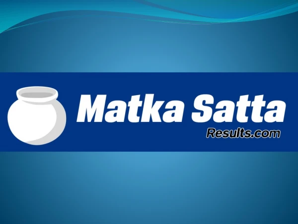Play Satta Matka, Matka Satta online and win