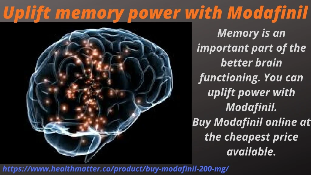 uplift memory power with modafinil
