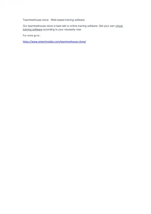 teamtreehouse clone web based training software