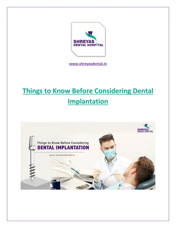 All You Need to Know About Dental Implant