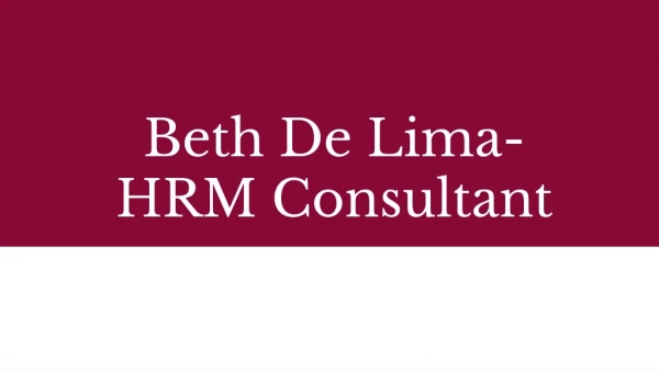 Beth De Lima Murphys- HR Expert