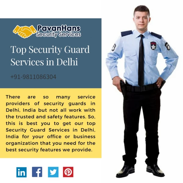 Pavan Hans Security - The Top Security Guard Services in Delhi, India