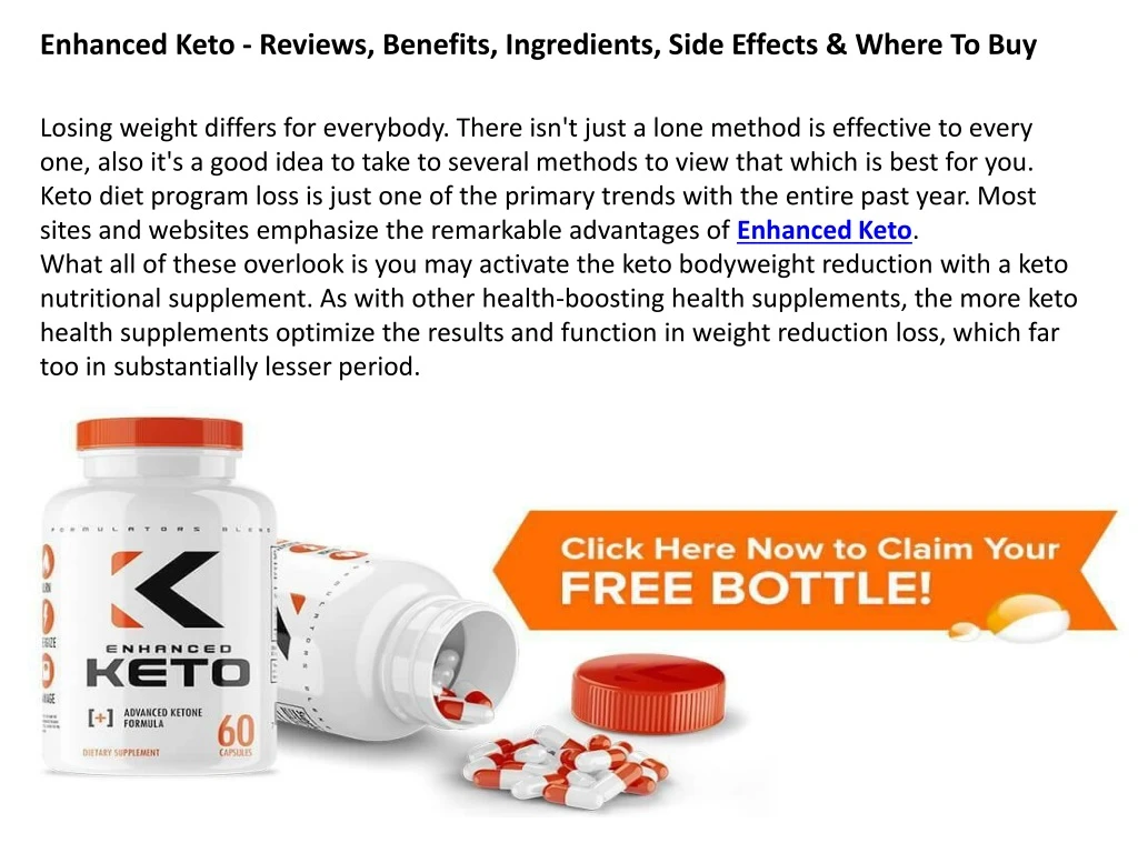 enhanced keto reviews benefits ingredients side