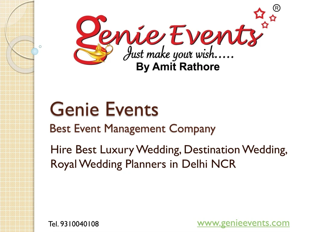 genie events best event management company