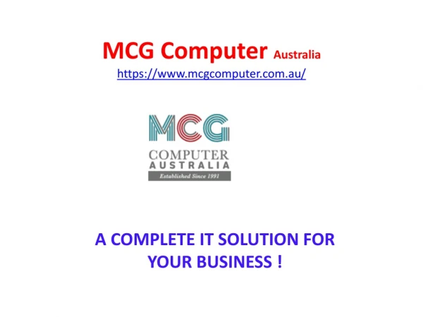 IT Solutions for your business_MCG computer
