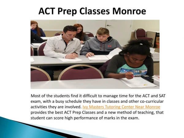 ACT Prep Classes Monroe