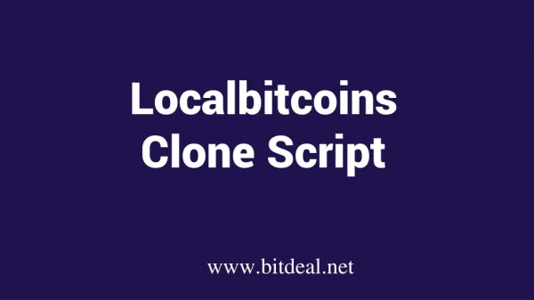 localbitcoins clone script