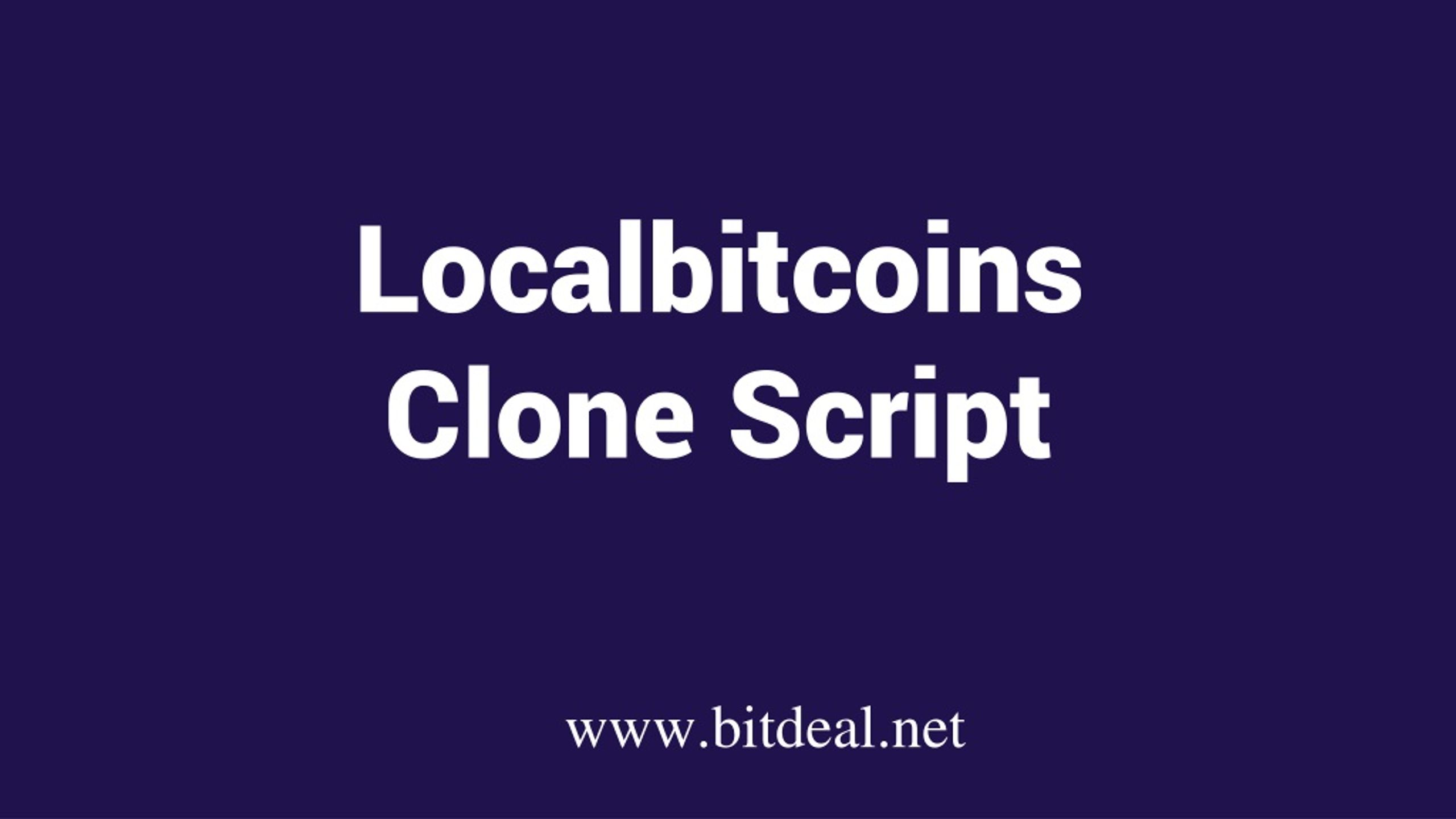 PPT - Localbitcoins Clone Script PowerPoint Presentation, free download ...