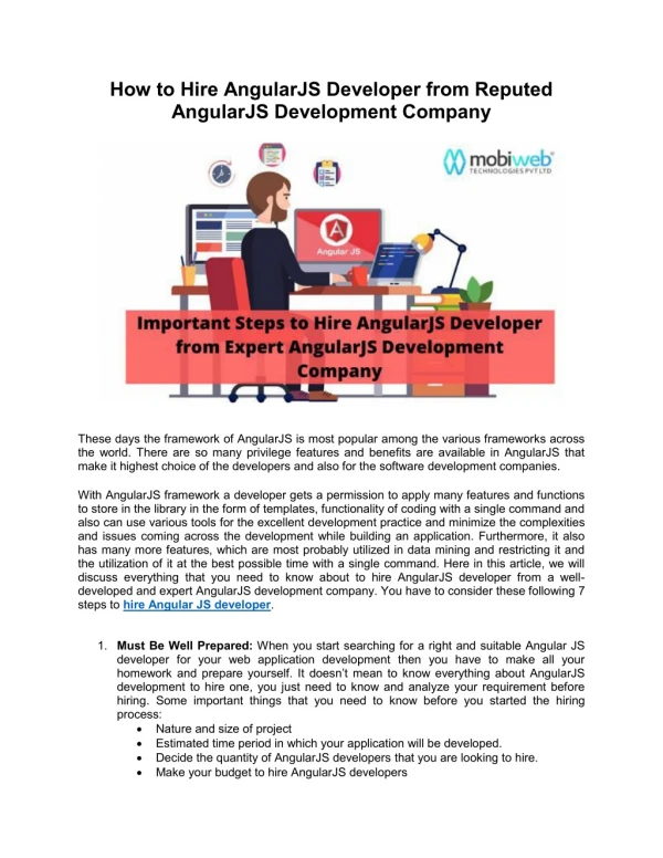 how to hire angularjs developer from reputed
