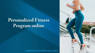 Personalized Fitness Program Online - slide 1