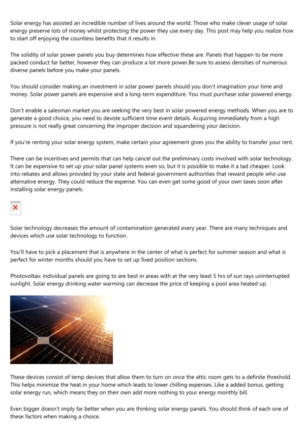 solar energy has assisted an incredible number
