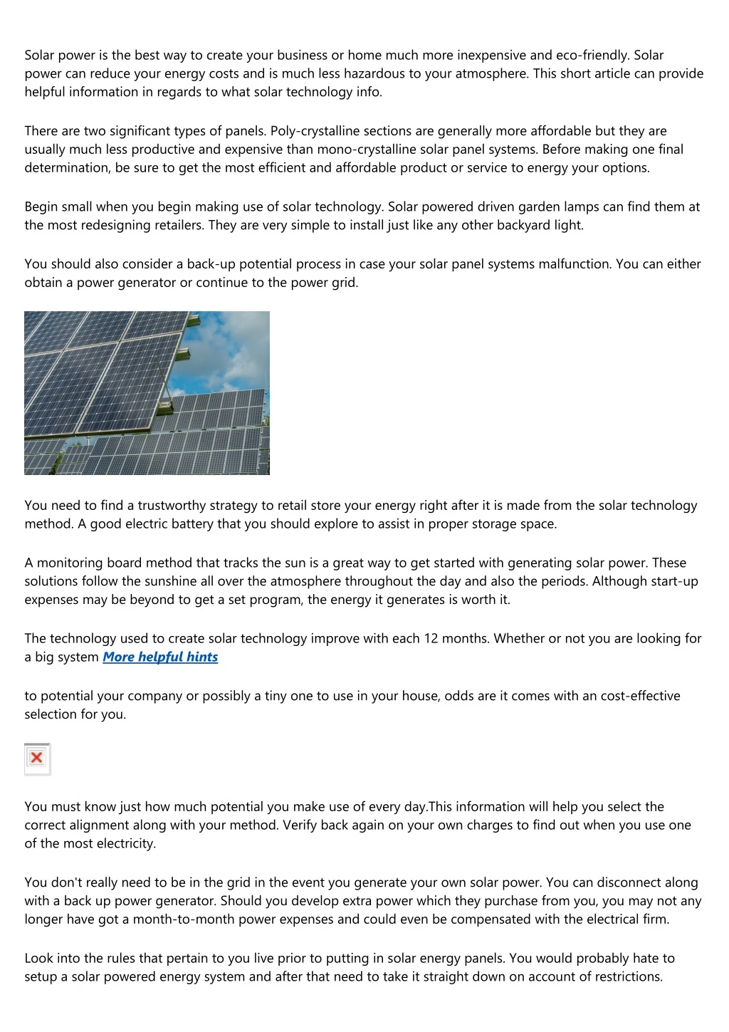 solar power is the best way to create your