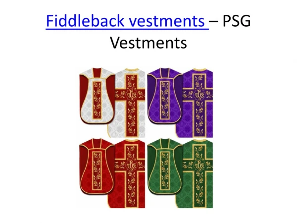 fiddleback vestments psg vestments