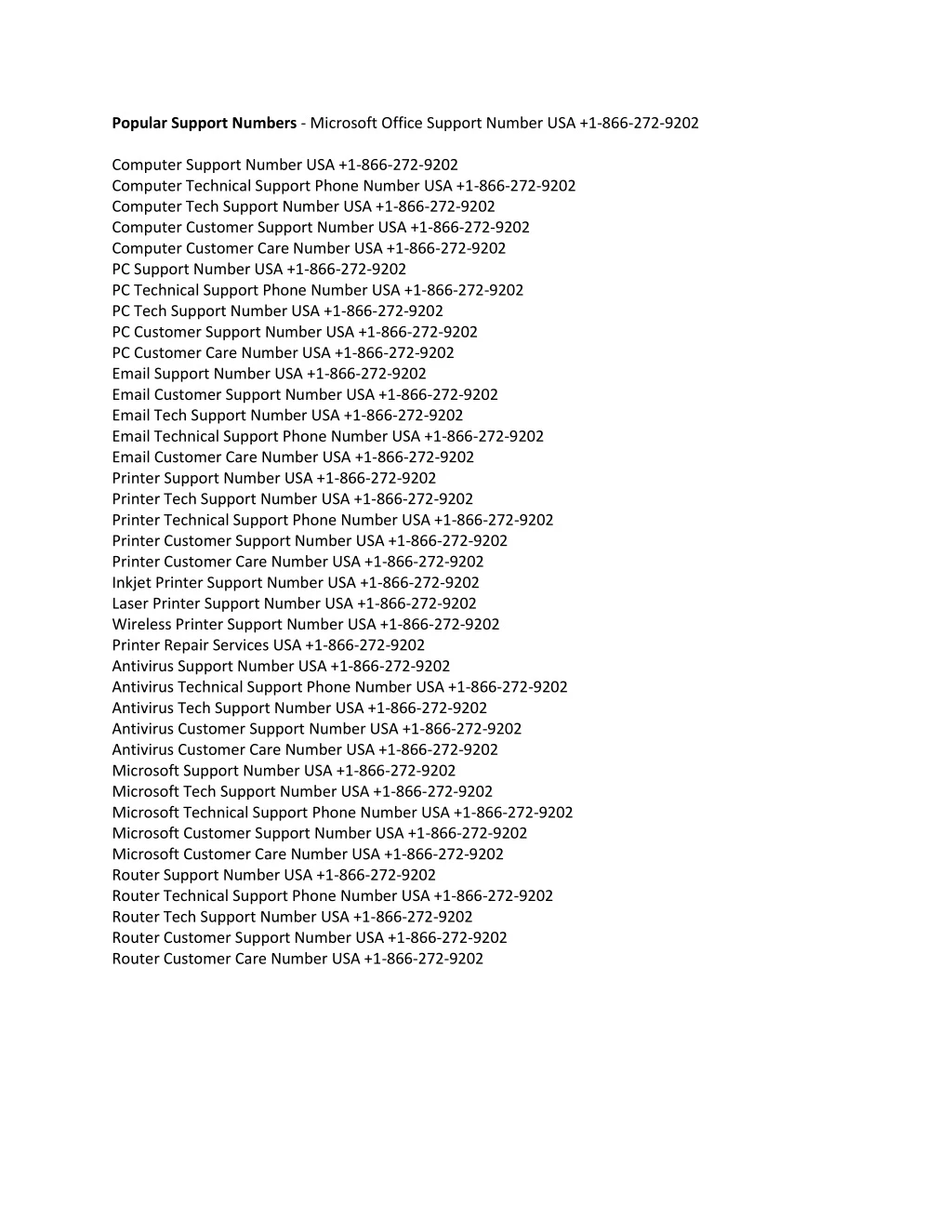 popular support numbers microsoft office support