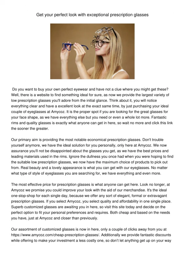 get your perfect look with exceptional