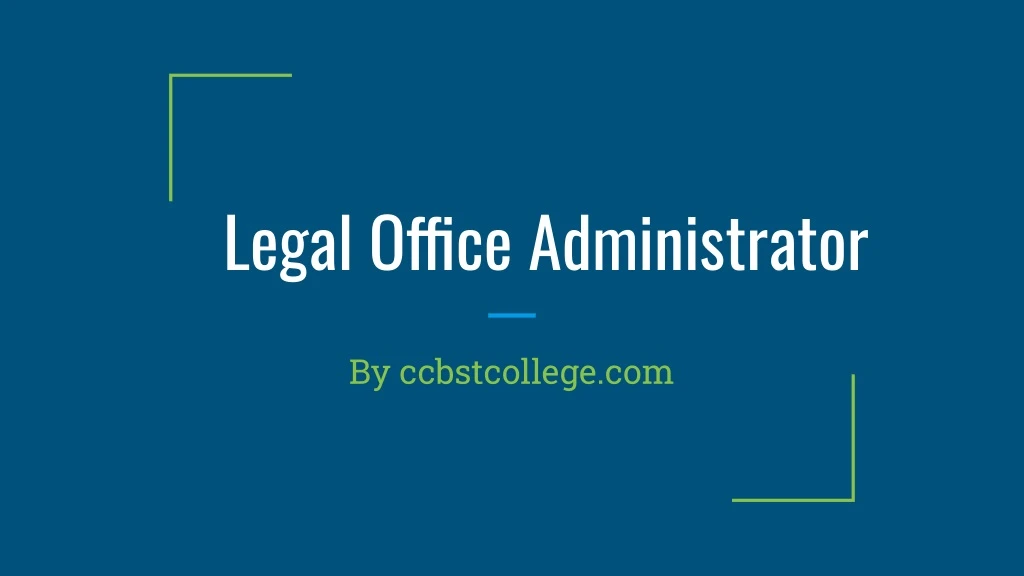legal office administrator
