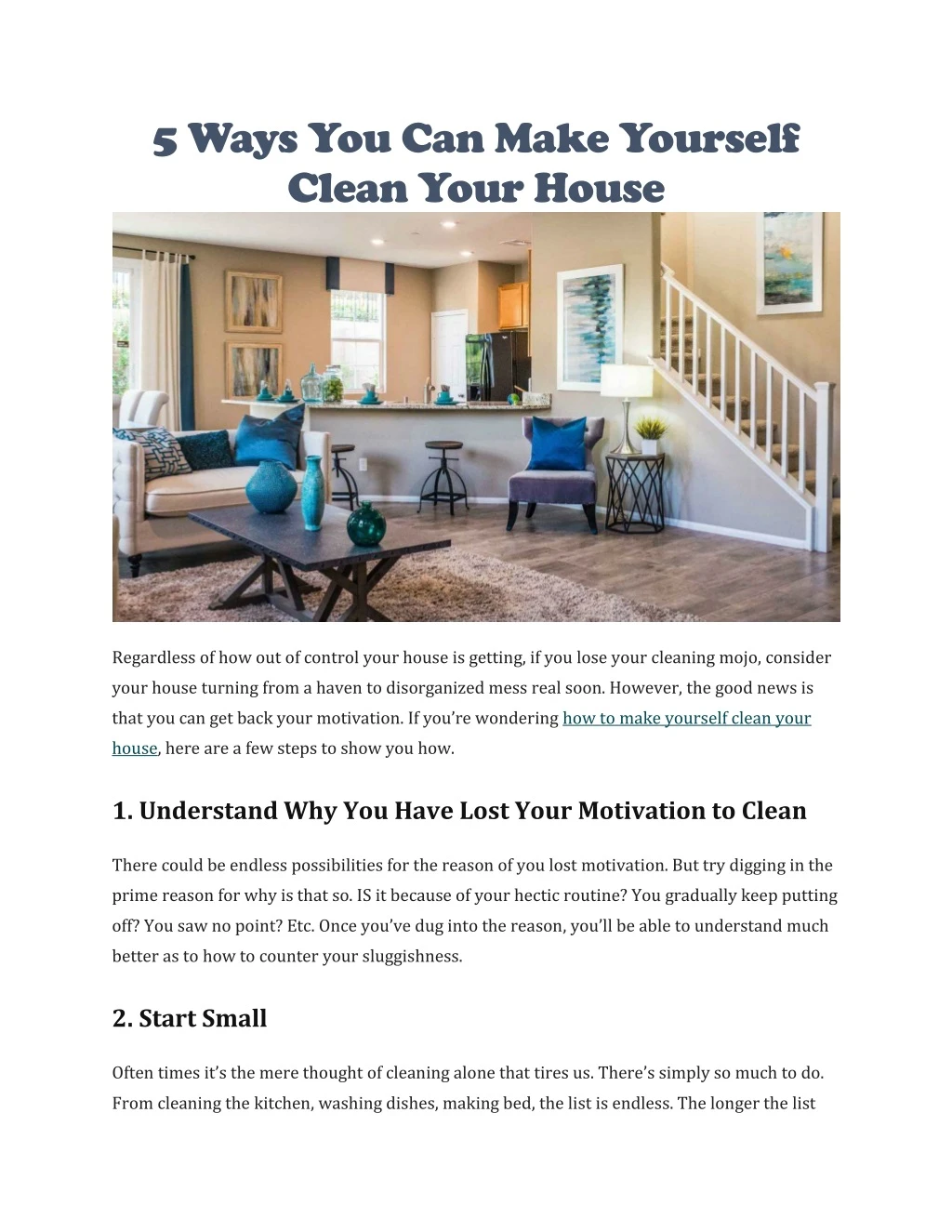 5 ways you can make yourself clean your house