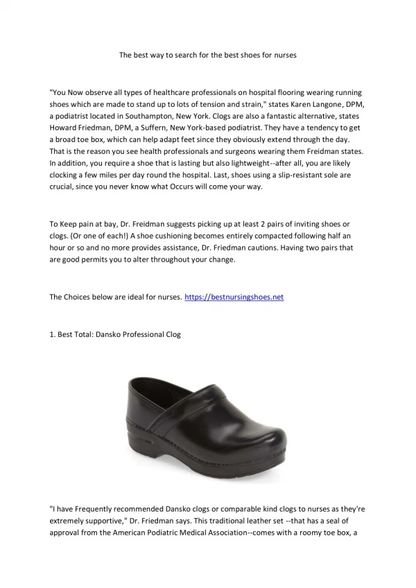 the best way to search for the best shoes