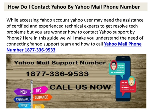 How Do I Contact Yahoo By Yahoo Mail Phone Number 1877-503-0107