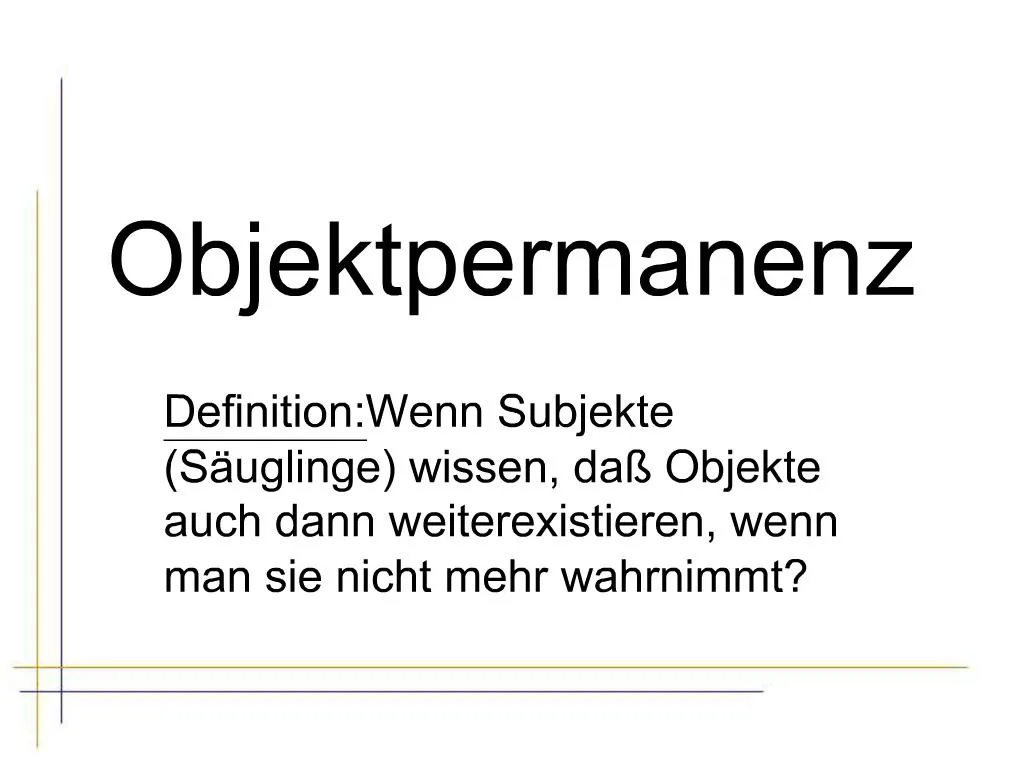 PPT Objektpermanenz PowerPoint Presentation free download ID