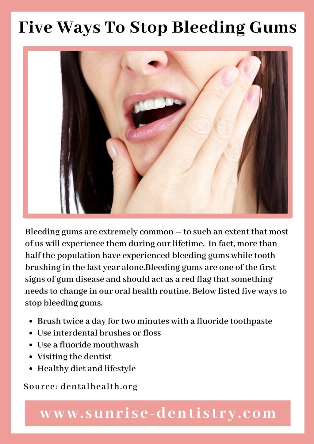 five ways to stop bleeding gums