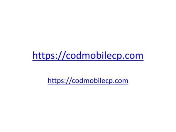 COD Mobile CP Cheats | COD Mobile Game | CodMobileCP