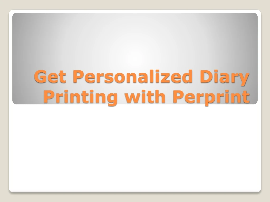 get personalized diary printing with perprint