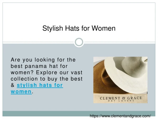 Stylish Hats for Women