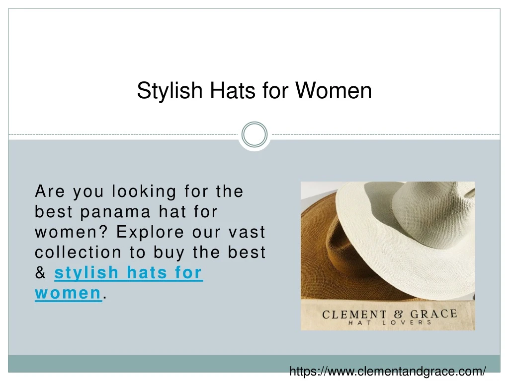 stylish hats for women