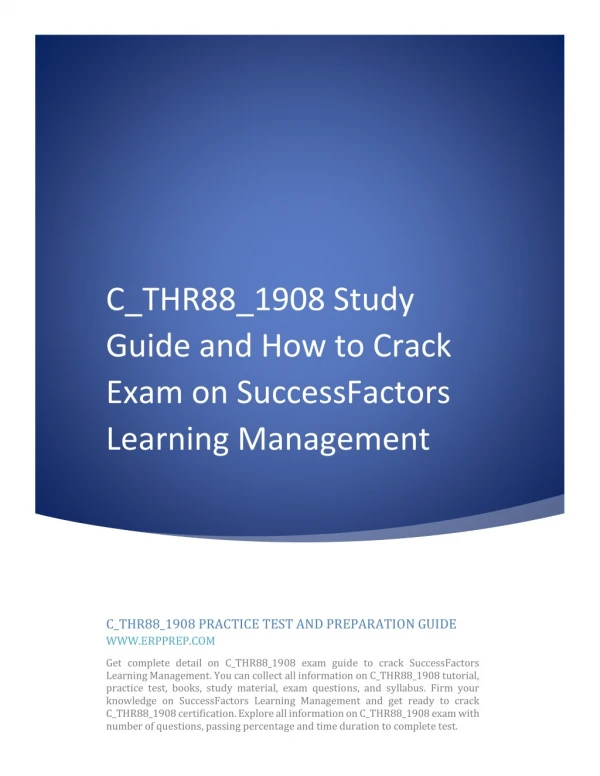 c thr88 1908 study guide and how to crack exam