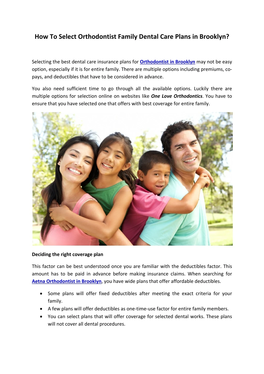 how to select orthodontist family dental care