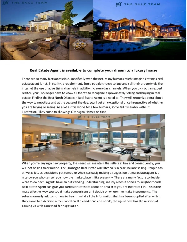 Okanagan Luxury Homes