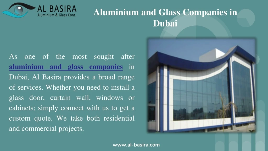 aluminium and glass companies in dubai