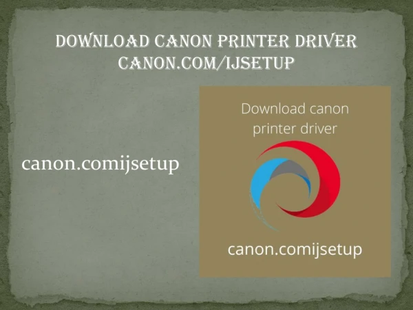 download canon printer driver canon com ijsetup