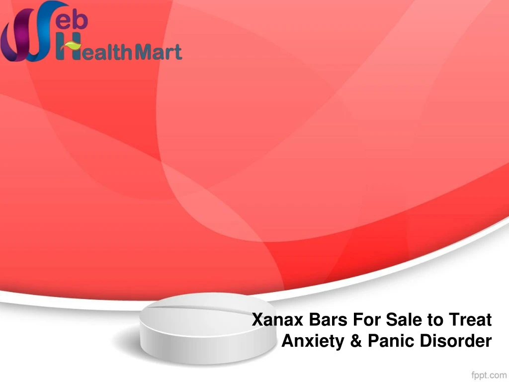 xanax bars for sale to treat anxiety panic disorder