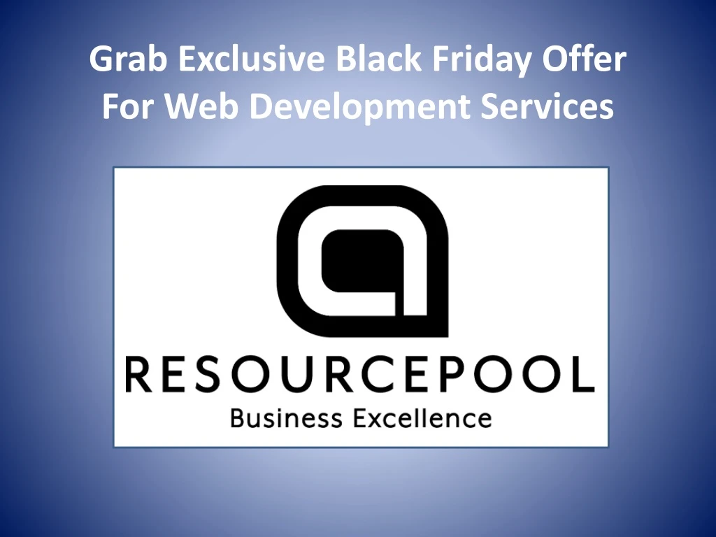 grab exclusive black friday offer for web development services