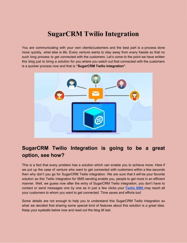 SugarCRM Twilio Integration