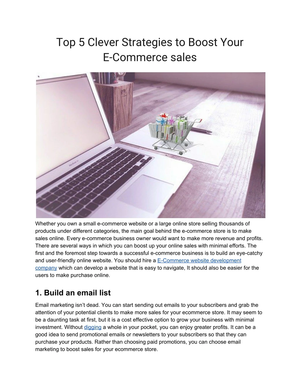 top 5 clever strategies to boost your e commerce