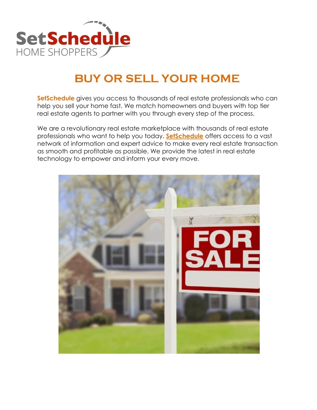 buy or sell your home