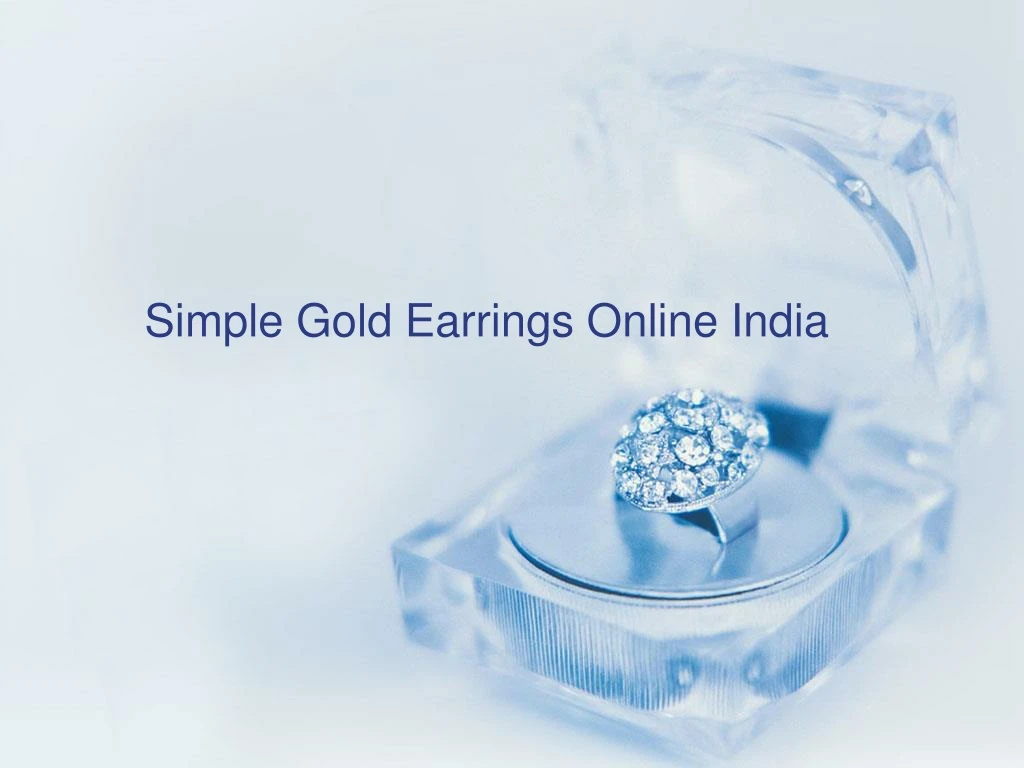 simple gold earrings online india