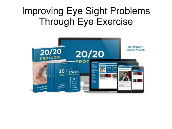 Improving Eye Sight Problems Through Eye Exercise